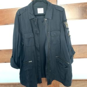 Torrid Dark Blue Military Utility Jack Size 2/3